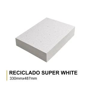 PAPEL RECICLADO SUPER WHITE 33X48.7
