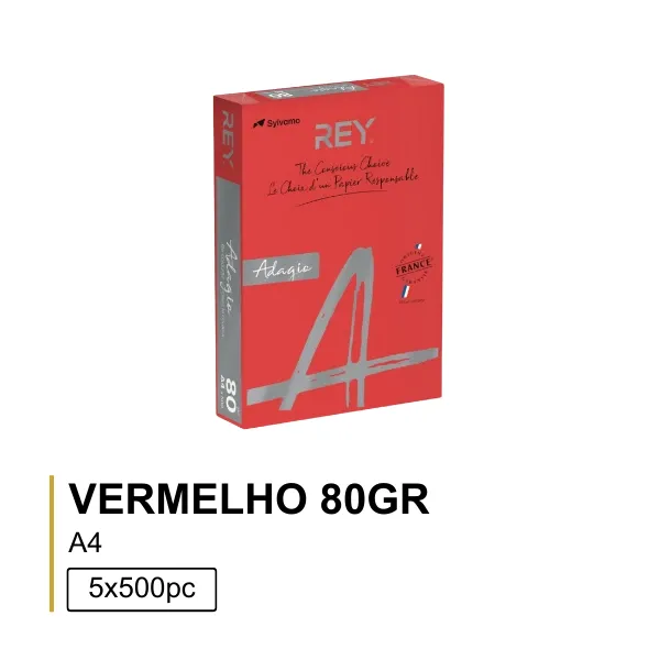 VERMELHO 80GR A4
