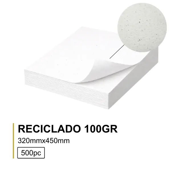 PAPER RECICLADO 100GR 32x45 (500Folhas)
