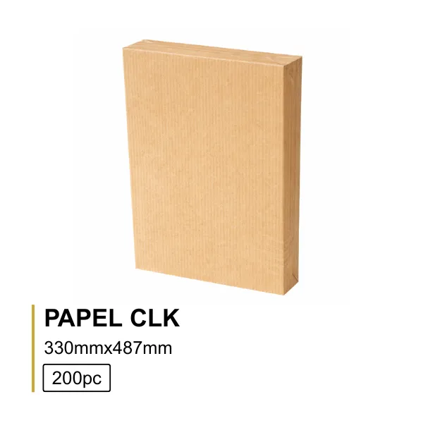 PAPEL CLK 33x487 CASTANHO (200Folhas)